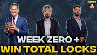 Week Zero + Win Totals Locks | 2023 Win Totals Recap | Cover 3 Podcast