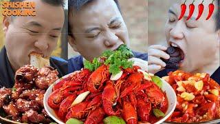 HIGH-END SPICY STRIPS, DRAGON SCALES, FISH NOODLES| Chinese Food Eating Show | Funny Mukbang ASMR