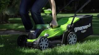 Greenworks 40V 35cm (14") Lawnmower - GWG40LM35K2