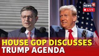 Mike Johnson Live On Trump's 2025 Agenda | House Republicans Discuss Trump Strategy | N18G