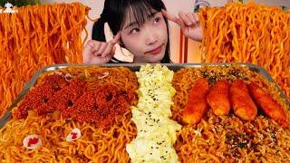 Mukbang:) ️ Korean Spicy Noodles ️ Big Bites :: ASMR :: Eatingshow 