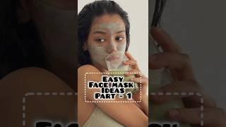 Easy Face Mask Ideas PART - 1 #aesthetic #beauty #viralvideo #girl #thatgirl #shorts  #facemask