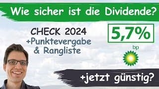 BP Aktienanalyse 2024: Wie sicher ist die Dividende? (+günstig bewertet?)