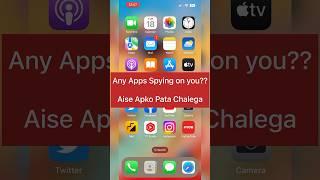 How to know whether any Apps spying on you? #shorts #iphonetipsandtricks #iphonehiddenfeatures