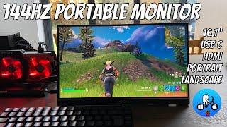 144Hz Portable Gaming monitor. Arzopa Z1FC. USB C and HDMI