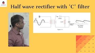 Half Wave Rectifier  with Capacitor  filter | Easy Explanation