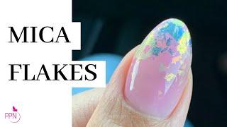 How To Mica Flakes Nail Art On Structure Overlay