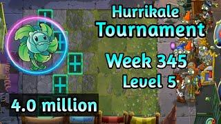 PVZ2-Arena Hurrikale Tournament 4.0m Week 345 Low Level Plants Strategy Season 71