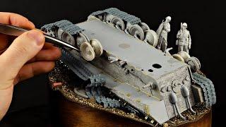 Let's Build A Destroyed Panther Tank Diorama! (Das Werk, 1/35)