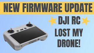 New firmware update DJI RC V01.03.1800 Test flight LOST MY DRONE! #shaunthedrone