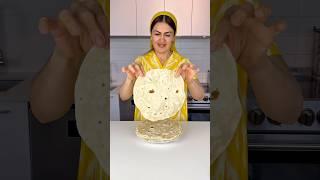 Very quick and tasty recipe for lavash, tortillas with only 4 ingredients