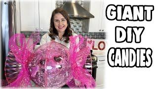 Giant DIY Candies  - Unique Valentine's Day Gift Wrap Idea That's Inexpensive