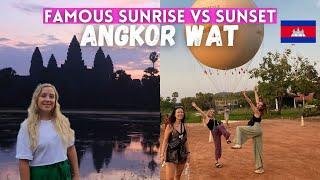 Famous Sunrise at Angkor Wat VS Sunset | Southeast Asia Vlog 4