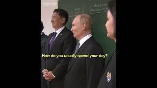 Putin visits a Mongolian school curated by a Russian economic university