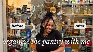 ORGANIZE MY PANTRY | Clean with me, Pantry Organization, Declutter, Working with what I have