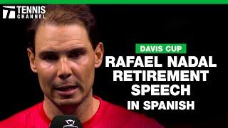 Rafael Nadal Says Goodbye to Professional Tennis in Malaga | 2024 Davis Cup Finals