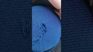 How professionals darn holes in clothes#shorts #needling #stitching #darning