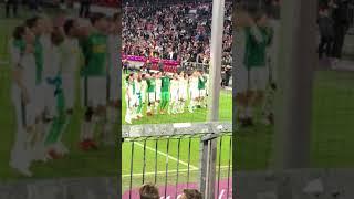 Borussia Mönchengladbach Players After Victory against Bayern München