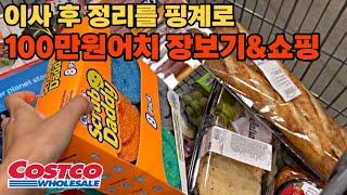 Shopping after moving in/코스트코,H마트,트레더조,Ikea,Home Goods 쇼핑하며 100만 지출/정신없는 이사정리,미국물가보기 장보기/미국일상