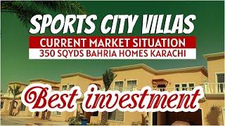 Hot Investment in Bahria Town Karachi 350 Sq Yards Villas