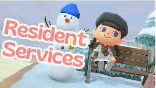 Resident Services | Winter Christmas Cottagecore Island | ACNH Animal Crossing New Horizons