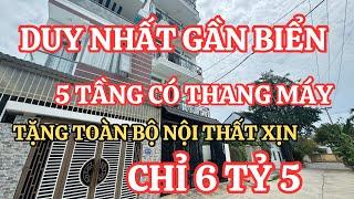 Duy nhất gần Biển Nha Trang Nhà 5 tầng có Thang Máy giá rẻ, Nhà đẹp tặng nội thất xịn đẹp