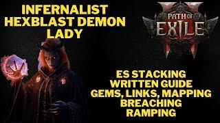 PoE 2 - Hexblast Infernalist Demon Lady, Ramping  Build Guide