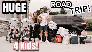 The triplets LONGEST road trip EVER! A month in California | Traveling with 4 kids 2 and under