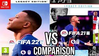 FIFA 22 Nintendo Switch Vs FIFA 21 PS3