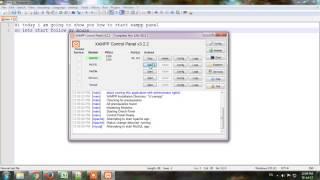 How to start xampp in windows 8, Windows 7 and 10