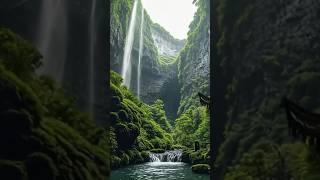 Hidden Paradise Found Most Peaceful Nature Spot on Earth.#HiddenParadise#WaterfallEscape#SecretSpots