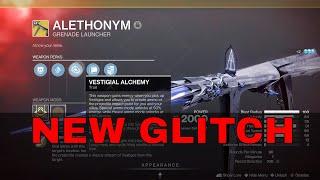 NEW ALETHONYM GLITCH Might Get It Disabled Grenade Launcher Exotic Revenant