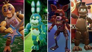 Original Freddy, Chica, Bonnie and Foxy in the game - Five Nights at Freddy's: Security Breach