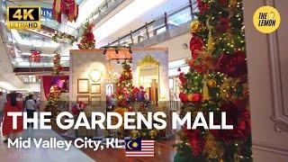 The Gardens Shopping Mall Walking Tour | Christmas Decor | Mid Valley City KL, MY [4K HDR] [Part 1]