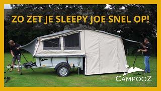 Campooz vouwwagen Sleepy Joe super snel opzetten in 13 stappen - instructie