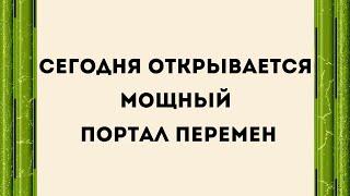 Сегодня открывается мощный портал перемен.