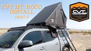 Installing CVT 50" Mt. Hood on Tacoma With Prinsu Racks | Part 2 Using Prinsu Tent Mounting Feet