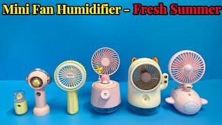 Mini Fan Humidifier - Air Conditioner Water Spray Fashion Fan | Unboxing And Review