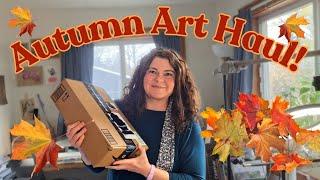 Super Fun Autumn Art Haul! Swatching New Art Supplies!