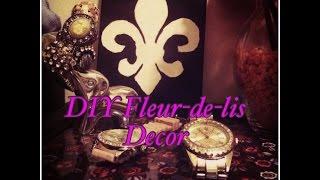 DIY Fleur de lis Decor