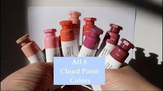 Glossier Cloud Paint Swatches and Try on (all colors)