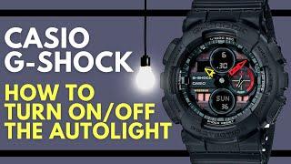 How to turn On and Off the Auto Light on a Casio G Shock