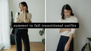 summer to fall easy transitional outfit ideas | simple fall outfits