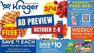 *SWEET!* Kroger Ad Preview for 10/2-10/8 | Buy 5 Save $1 Each MEGA SALE + MORE