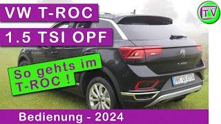 Bedienung im VW T-ROC 1.5 TSI OPF DSG 2024