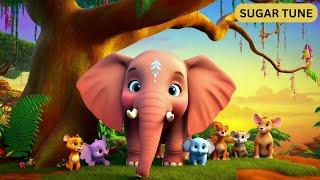 Ek Mota Hathi Nursery Rhyme Hindi Jungle Ke Raja Hathi Ki Masti Kids Song Toddler Song Preschool