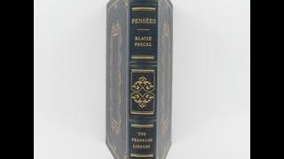 Pensees Pascal - A Franklin Library Review