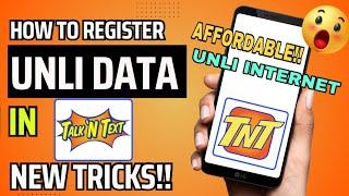 HOW TO REGISTER UNLI DATA IN TNT 2023 | UNLI INTERNET FOR ALL SITES | TALK N TEXT UNLI INTERNET 2023