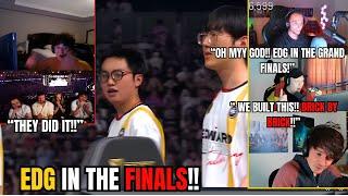 VALORANT Pros and Streamers react to EDG defeating Leviatan!!