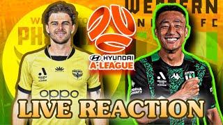 A-LEAGUE | WELLINGTON PHOENIX vs WESTERN UNITED | LIVE WATCH ALONG